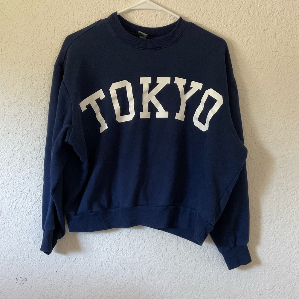 Wild Fable Tokyo Navy Blue Sweatshirt